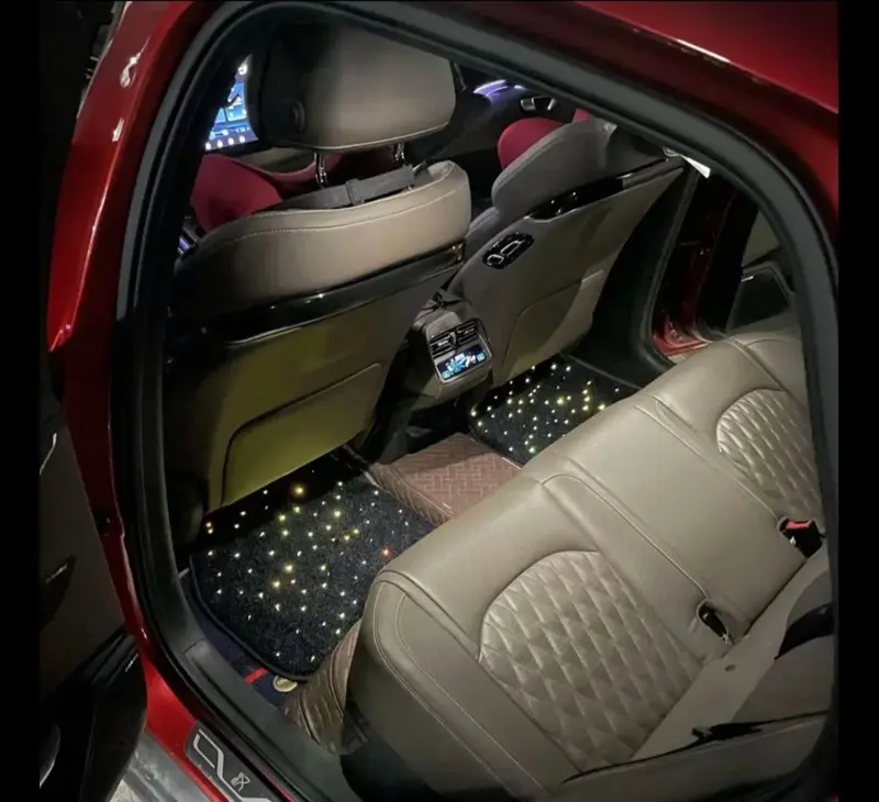 Universal Starlight Car Floor Mats Remote/Bluetooth Waterproof 4PCS