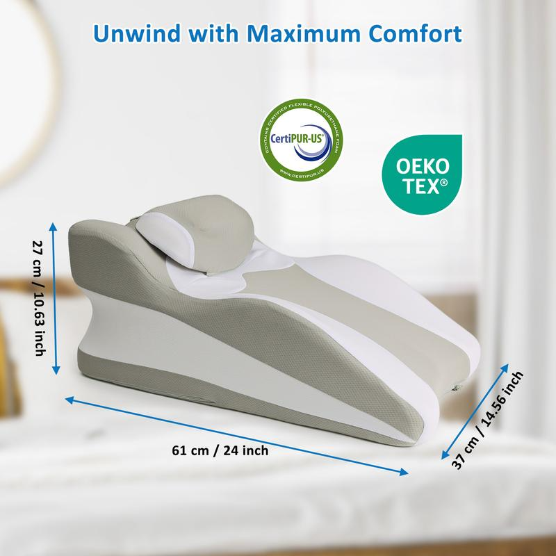Comfort Wedge Pillow – Back, Neck & Leg Support