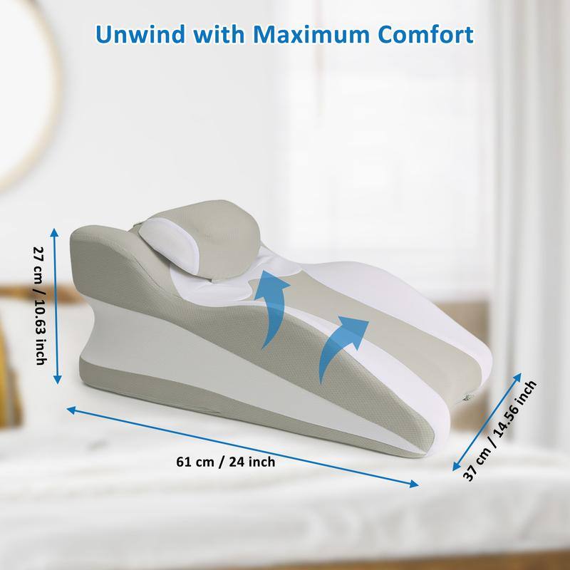 Comfort Wedge Pillow – Back, Neck & Leg Support