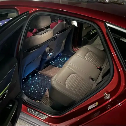 Universal Starlight Car Floor Mats Remote/Bluetooth Waterproof 4PCS